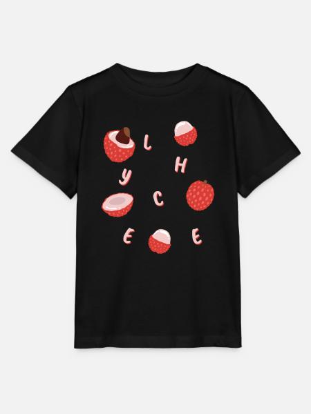 Lychee Litschi Exotische Frucht - Stanley/Stella Kinder T-Shirt MINI CREATOR  - Schwarz