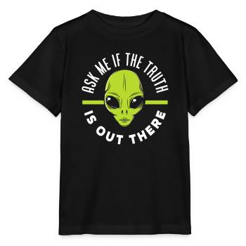 Truth Alien Aliens Aliens - Stanley/Stella MINI CREATOR Kids’ T-Shirt - black - Front - Mikhail (115cm)
