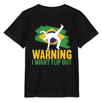 Capoeira Capoeirista - Stanley/Stella MINI CREATOR Kids’ T-Shirt - black - Front - Mikhail (115cm)