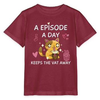 K-Drama Lover Funny KDrama Mom - Stanley/Stella MINI CREATOR Kids’ T-Shirt - burgundy - Front - Kain (125cm)