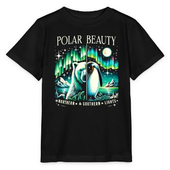 Polarlicht-aurora-verfolger Alaska Wilderness - Stanley/Stella Kinder T-Shirt MINI CREATOR  - Schwarz - Vorne - Mikhail (115cm)