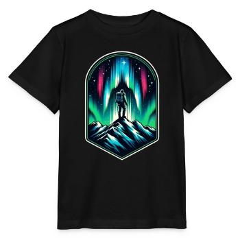 Polarlicht-aurora-verfolger Alaska Wilderness - Stanley/Stella Kinder T-Shirt MINI CREATOR  - Schwarz - Vorne - Mikhail (115cm)