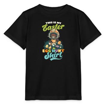 Fußball Ostereiersuche Outfit - Stanley/Stella Kinder T-Shirt MINI CREATOR  - Schwarz - Vorne - Mikhail (115cm)