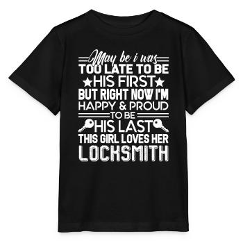 Locksmith This Girl Loves Her Locksmith - Stanley/Stella MINI CREATOR Kids’ T-Shirt - black - Front - Mikhail (115cm)