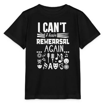 Chanteur de théâtre musical de Broadway - T-shirt bio MINI CREATOR Stanley/Stella Enfant - noir - Devant - Mikhail (115cm)