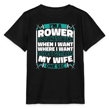 Rudern Ruderer - Stanley/Stella Kinder T-Shirt MINI CREATOR  - Schwarz - Vorne - Mikhail (115cm)