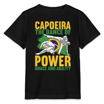 Capoeira Capoeirista - Stanley/Stella MINI CREATOR Kids’ T-Shirt - black - Front - Mikhail (115cm)