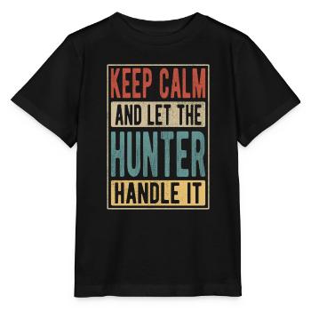 Cadeau rétro Hunter - T-shirt bio MINI CREATOR Stanley/Stella Enfant - noir - Devant - Mikhail (115cm)
