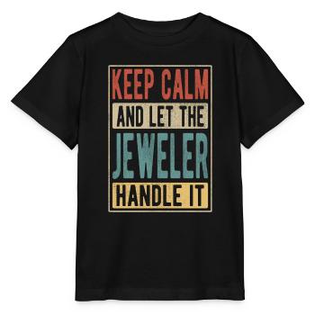 Jeweler Retro Gift - Stanley/Stella MINI CREATOR Kids’ T-Shirt - black - Front - Mikhail (115cm)