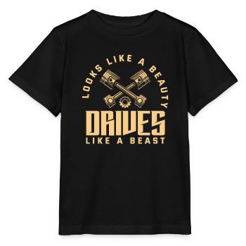 Lustiges Autorennen Auto Rennen Geschenk - Stanley/Stella Kinder T-Shirt MINI CREATOR  - Schwarz - Vorne - Mikhail (115cm)