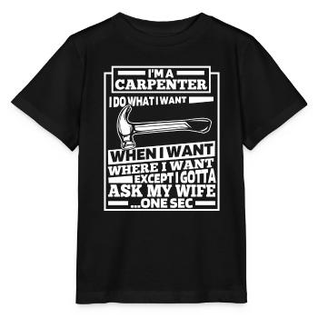 Charpentier Charpentier Charpentier Charpentier - T-shirt bio MINI CREATOR Stanley/Stella Enfant - noir - Devant - Mikhail (115cm)