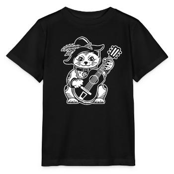 Guitare acoustique - T-shirt bio MINI CREATOR Stanley/Stella Enfant - noir - Devant - Mikhail (115cm)