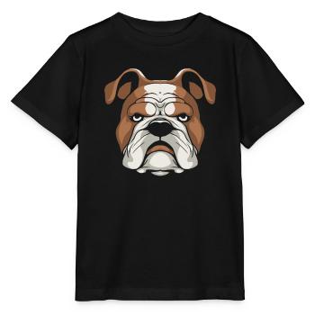 Bouledogue - T-shirt bio MINI CREATOR Stanley/Stella Enfant - noir - Devant - Mikhail (115cm)