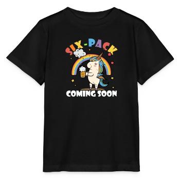 Einhorn-Sixpack bald erhältlich - Stanley/Stella Kinder T-Shirt MINI CREATOR  - Schwarz - Vorne - Mikhail (115cm)