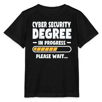 Chemise de degré de cybersécurité - T-shirt bio MINI CREATOR Stanley/Stella Enfant - noir - Devant - Mikhail (115cm)