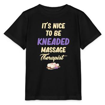 It's nice to be kneaded, - Stanley/Stella MINI CREATOR Kids’ T-Shirt - black - Front - Mikhail (115cm)