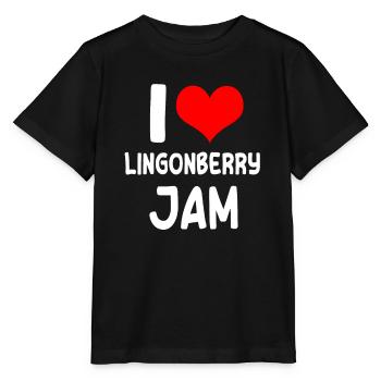 J’adore la confiture de canneberges - T-shirt bio MINI CREATOR Stanley/Stella Enfant - noir - Devant - Mikhail (115cm)
