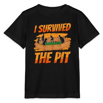 Dodgeball Hexagon Pit Sports Gaga Ball - Stanley/Stella MINI CREATOR Kids’ T-Shirt - black - Front - Mikhail (115cm)