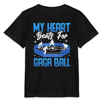 Ballon Dodgeball Hexagon Pit Sports Gaga - T-shirt bio MINI CREATOR Stanley/Stella Enfant - noir - Devant - Mikhail (115cm)