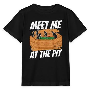 Dodgeball Hexagon Pit Sports Gaga Ball - Stanley/Stella MINI CREATOR Kids’ T-Shirt - black - Front - Mikhail (115cm)