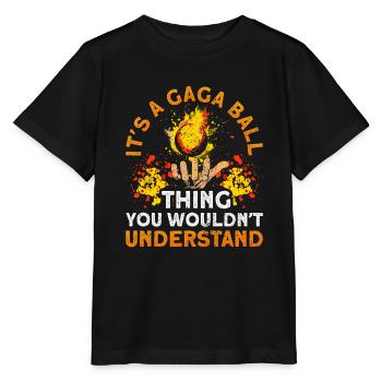 Dodgeball Hexagon Pit Sports Gaga Ball - Stanley/Stella MINI CREATOR Kids’ T-Shirt - black - Front - Mikhail (115cm)