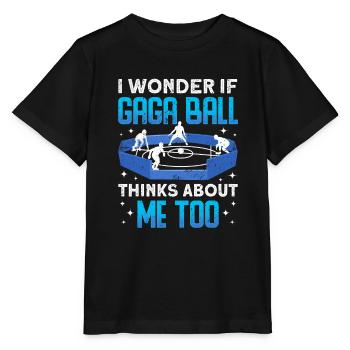 Dodgeball Hexagon Pit Sports Gaga Ball - Stanley/Stella Kinder T-Shirt MINI CREATOR  - Schwarz - Vorne - Mikhail (115cm)
