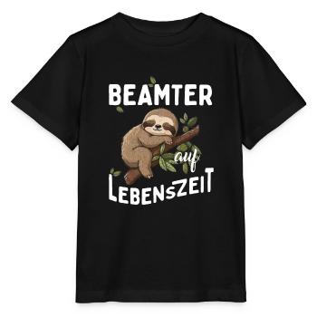 Fonctionnaire à vie Fonctionnaire 4 Vie - T-shirt bio MINI CREATOR Stanley/Stella Enfant - noir - Devant - Mikhail (115cm)