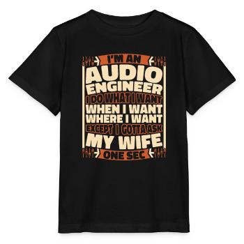 Sound Engineer Sound Engineer - Stanley/Stella MINI CREATOR Kids’ T-Shirt - black - Front - Mikhail (115cm)