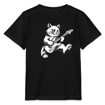 Guitare électrique Guitare électrique - T-shirt bio MINI CREATOR Stanley/Stella Enfant - noir - Devant - Mikhail (115cm)