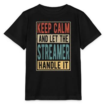 Streamer Retro Gift - Stanley/Stella MINI CREATOR Kids’ T-Shirt - black - Front - Mikhail (115cm)
