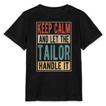 Tailor Retro Gift - Stanley/Stella MINI CREATOR Kids’ T-Shirt - black - Front - Mikhail (115cm)