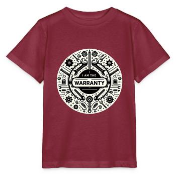 Je suis la garantie 45 - T-shirt bio MINI CREATOR Stanley/Stella Enfant - bordeaux - Devant - Kain (125cm)