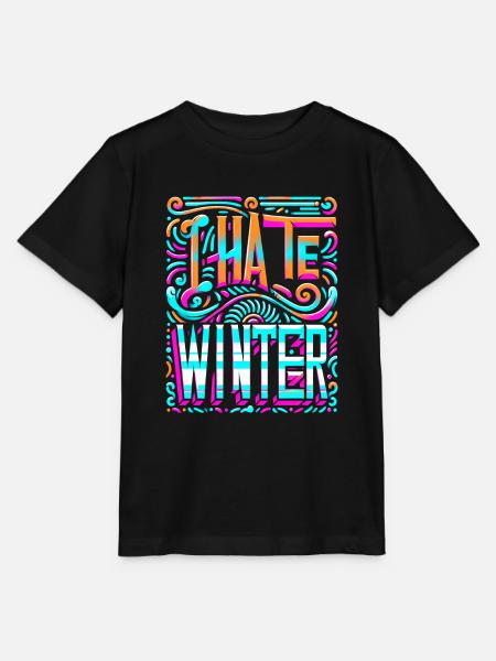 I Hate Winter 7 - Stanley/Stella Kinder T-Shirt MINI CREATOR - Schwarz
