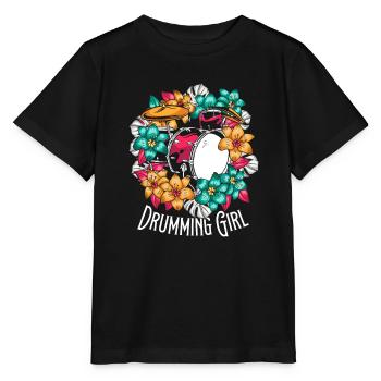 Batterie Batteur Batteur Batteur Fille - T-shirt bio MINI CREATOR Stanley/Stella Enfant - noir - Devant - Mikhail (115cm)