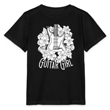 Electric Guitar Electric Guitar Guitar Girl - Stanley/Stella MINI CREATOR Kids’ T-Shirt - black - Front - Mikhail (115cm)
