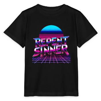 Repent Sinner 19 - Stanley/Stella MINI CREATOR Kids’ T-Shirt - black - Front - Mikhail (115cm)