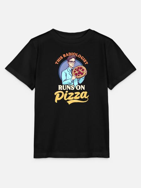 Radiologe Das läuft auf Pizza - Stanley/Stella Kinder T-Shirt MINI CREATOR - Schwarz