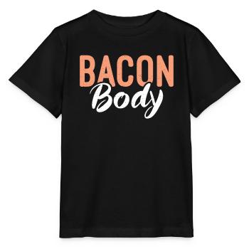 Funny Bacon Gifts - Stanley/Stella MINI CREATOR Kids’ T-Shirt - black - Front - Mikhail (115cm)