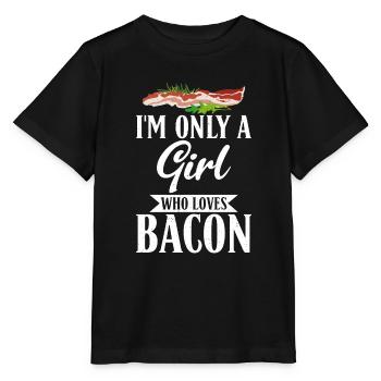 Funny Bacon Gifts - Stanley/Stella MINI CREATOR Kids’ T-Shirt - black - Front - Mikhail (115cm)