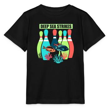 Drôle de bowling équipe bowler grève bowling club - T-shirt bio MINI CREATOR Stanley/Stella Enfant - noir - Devant - Mikhail (115cm)