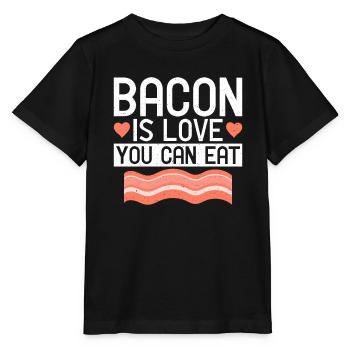 Funny Bacon Gifts - Stanley/Stella MINI CREATOR Kids’ T-Shirt - black - Front - Mikhail (115cm)