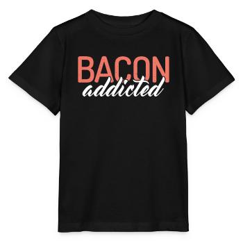 Funny Bacon Gifts - Stanley/Stella MINI CREATOR Kids’ T-Shirt - black - Front - Mikhail (115cm)