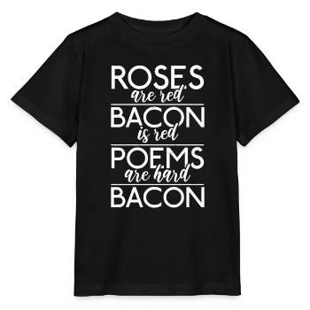 Funny Bacon Gifts - Stanley/Stella MINI CREATOR Kids’ T-Shirt - black - Front - Mikhail (115cm)