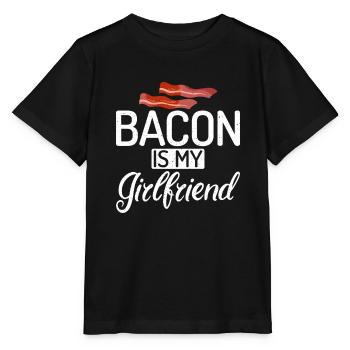 Funny Bacon Gifts - Stanley/Stella MINI CREATOR Kids’ T-Shirt - black - Front - Mikhail (115cm)