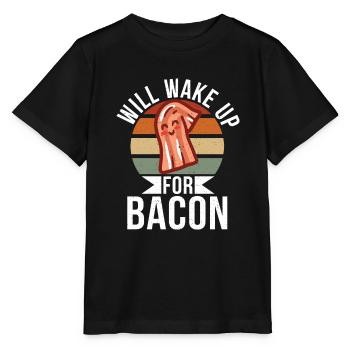 Funny Bacon Gifts - Stanley/Stella MINI CREATOR Kids’ T-Shirt - black - Front - Mikhail (115cm)