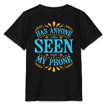 Has Anyone Seen My Phone 14 - Stanley/Stella Kinder T-Shirt MINI CREATOR  - Schwarz - Vorne - Mikhail (115cm)