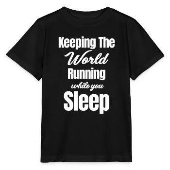 Faire tourner le monde pendant que vous dormez - T-shirt bio MINI CREATOR Stanley/Stella Enfant - noir - Devant - Mikhail (115cm)