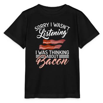 Funny Bacon Gifts - Stanley/Stella MINI CREATOR Kids’ T-Shirt - black - Front - Mikhail (115cm)