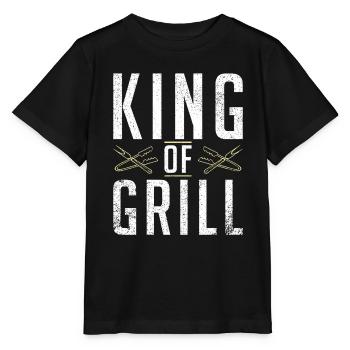 Grillades Barbecue Grillades - T-shirt bio MINI CREATOR Stanley/Stella Enfant - noir - Devant - Mikhail (115cm)