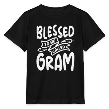 Bless To Be Called Gram Cool Gifts For Gram - Stanley/Stella MINI CREATOR Kids’ T-Shirt - black - Front - Mikhail (115cm)